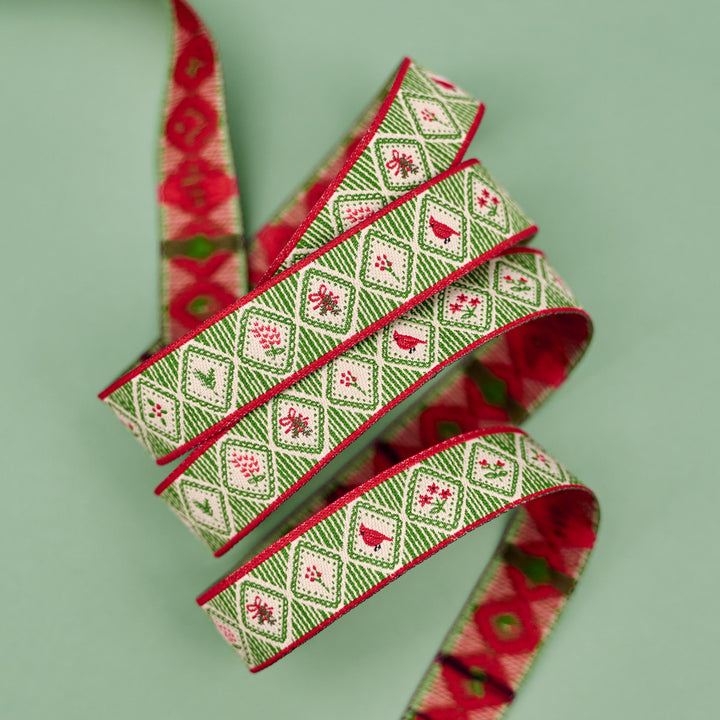 Holiday Cheer - Holiday Charm - 5/8" width - by Stacy Iest Hsu - One Yard (Preorder)