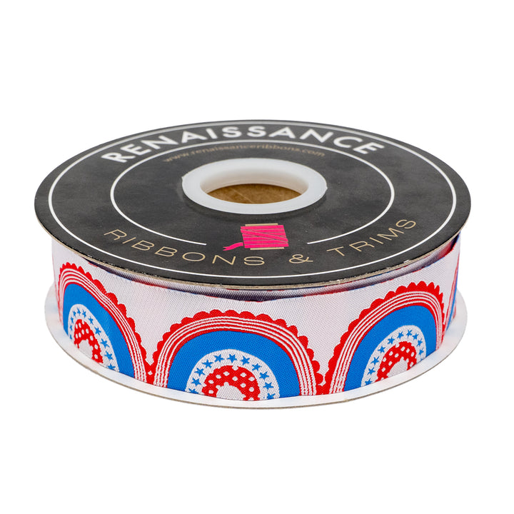 250th Birthday - Flag Swag - 1-1/4" width - by Renaissance Ribbons - One Yard