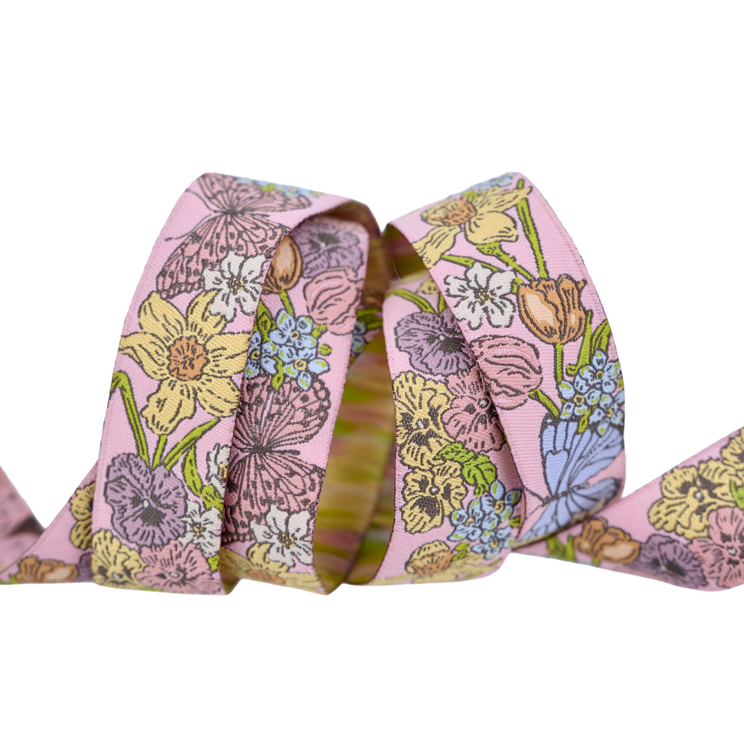 My Secret Garden - Butterfly Garden - 7/8" width - by Stacy Iest Hsu - One Yard