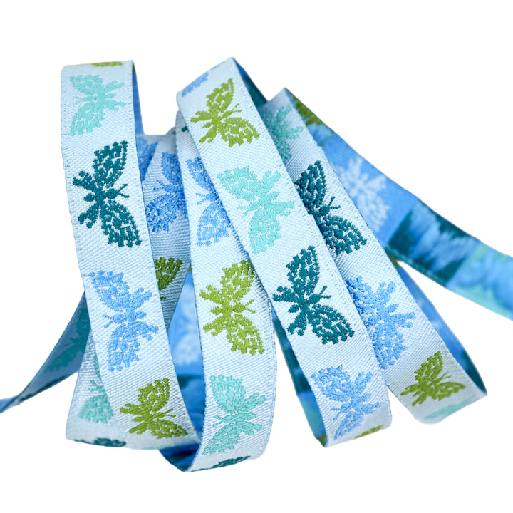Market Days - Butterfly Blue - 1/2" width - by Stacy Peterson - One Yard (Preorder)