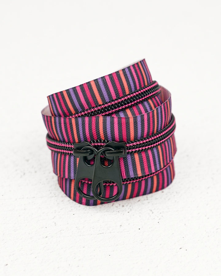 Sunbaked Stripe - Handbag Zipper - Renaissance Ribbons