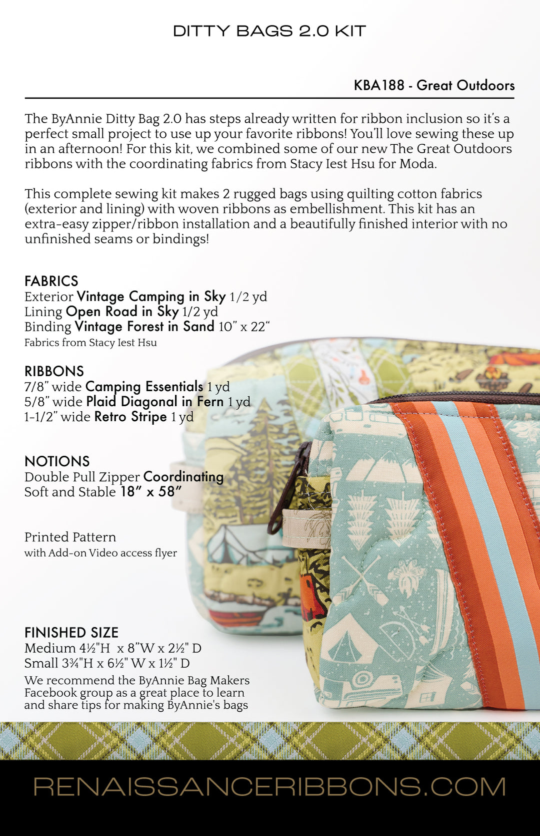 Sewing Kit - Ditty Bags 2.0 - Great Outdoors