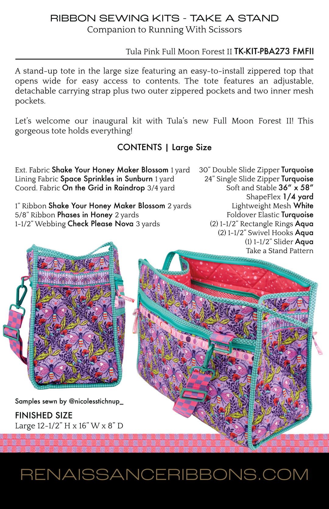 Sewing Kit - Take a Stand with Full Moon Forest II