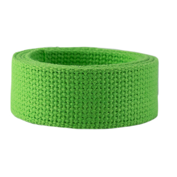 1.25" Lime Heavyweight Cotton Webbing
