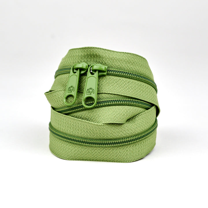 30" Handbag Zipper - Double Slide - Olive