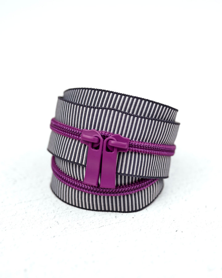 Purple Reign - Handbag Zipper - Renaissance Ribbons