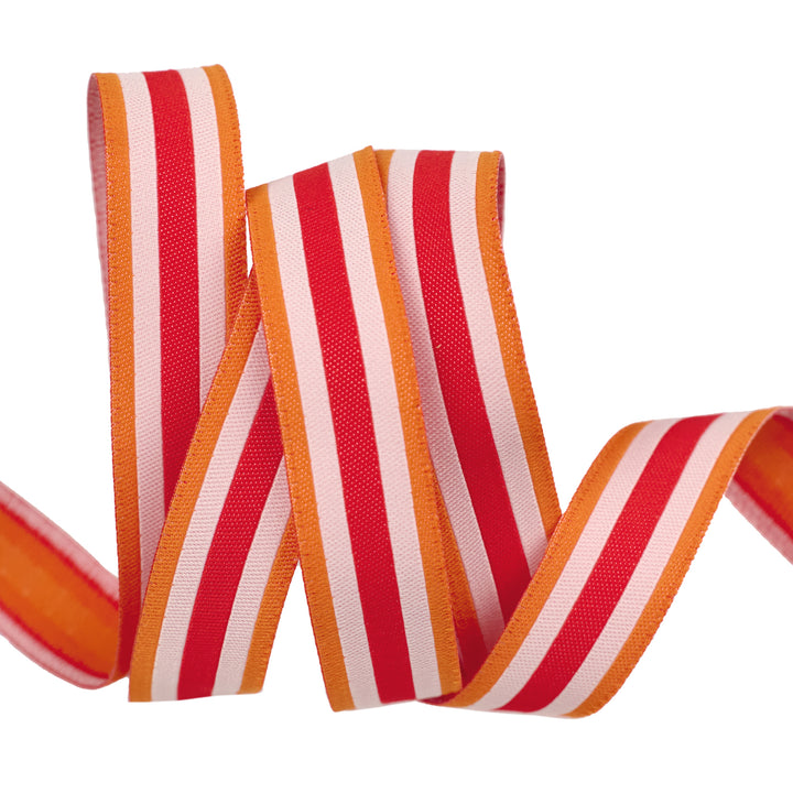 PREORDER - 3, 2, 1... Blastoff - Tube Sock Stripe in Mars 5/8" - by Stacy Iest Hsu - One Yard