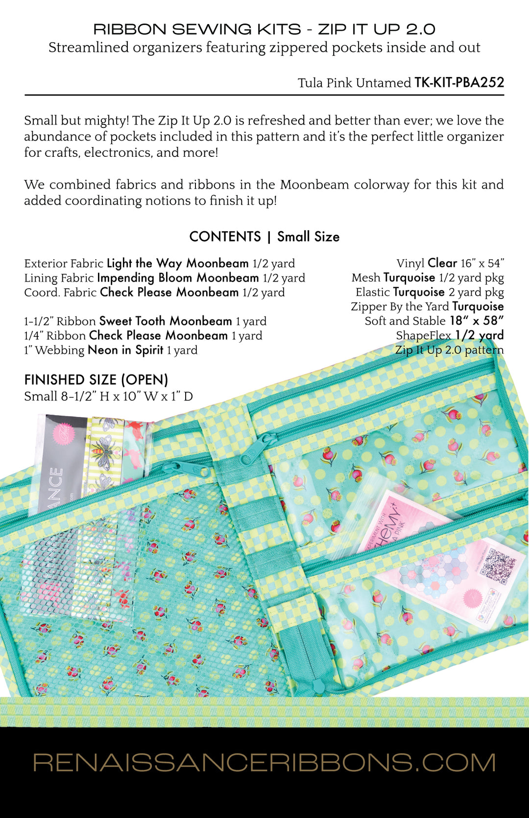 Sewing Kit - Zip It Up 2.0 with Untamed – Renaissance Ribbons