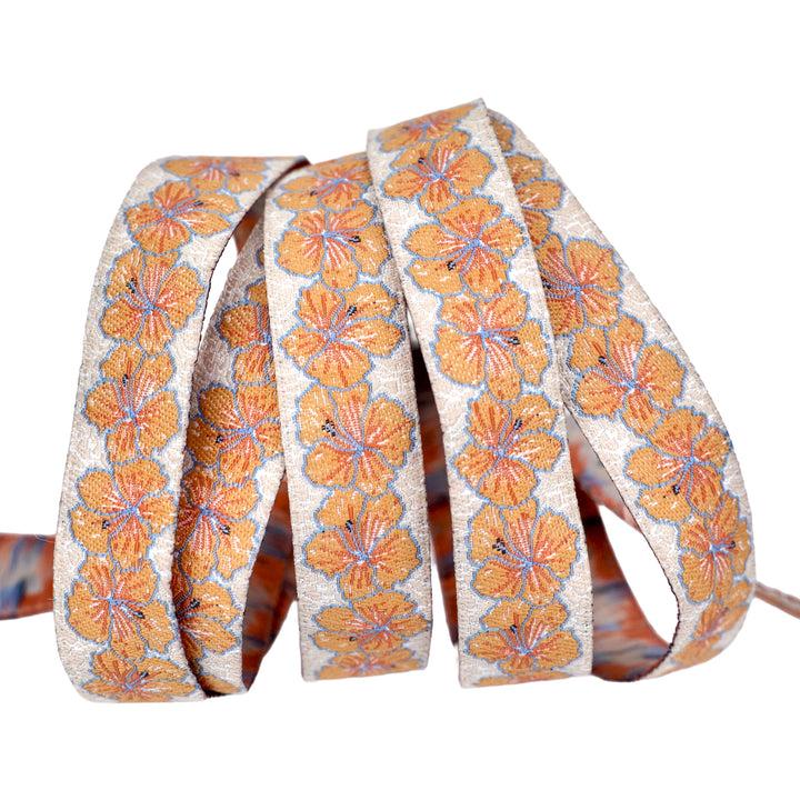 Gulf Breeze - Strands of Hibiscus - 5/8" width - by Becca Plymale - One Yard