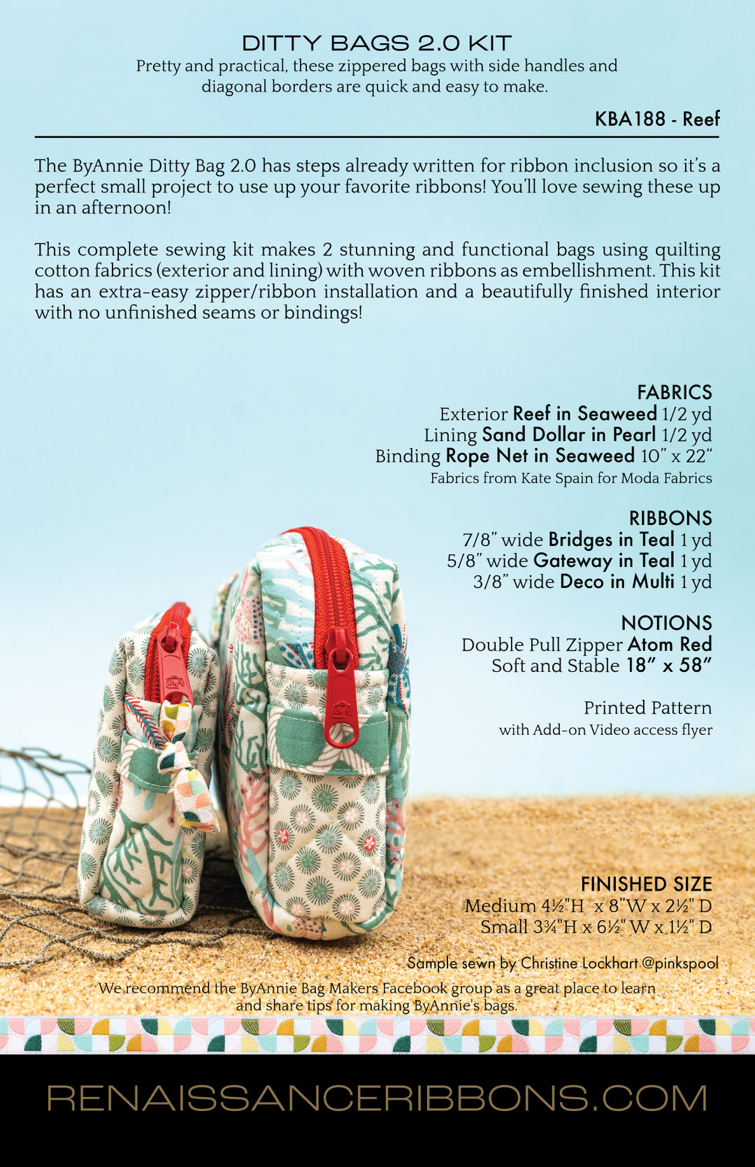 Sewing Kit - Ditty Bags 2.0 - Reef