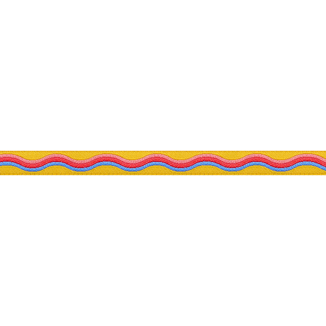 Playful - Wavy - 3/8" width - by Renaissance Ribbons - One Yard