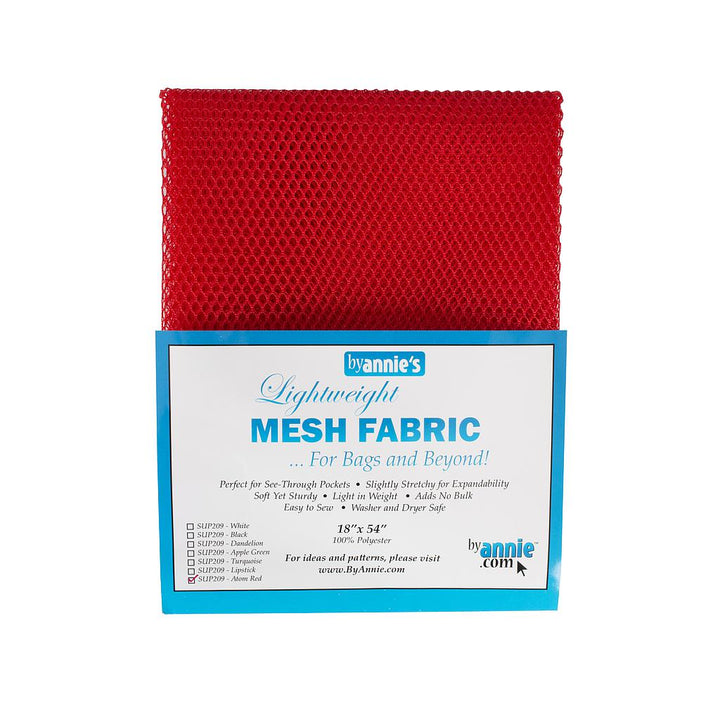 Lightweight Mesh - Atom Red - 18x54in