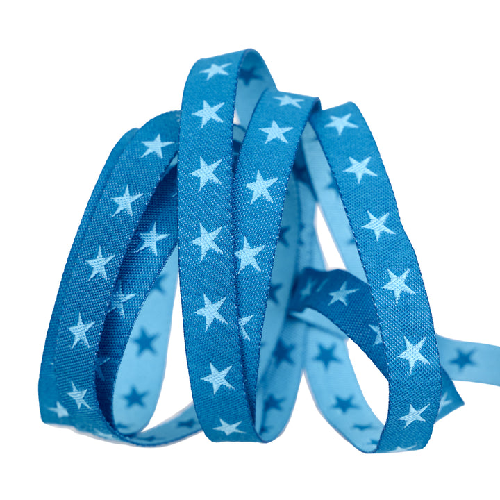 PREORDER - High Flight - Perfect Landing in Blue - 3/8" width - by Sarah Thomas - One Yard
