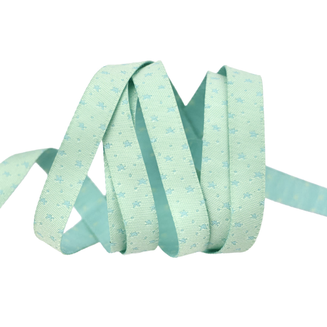Celestial Garden - Starlit Sky in Mist - 3/8" width - by Alexandra Bordallo - One Yard