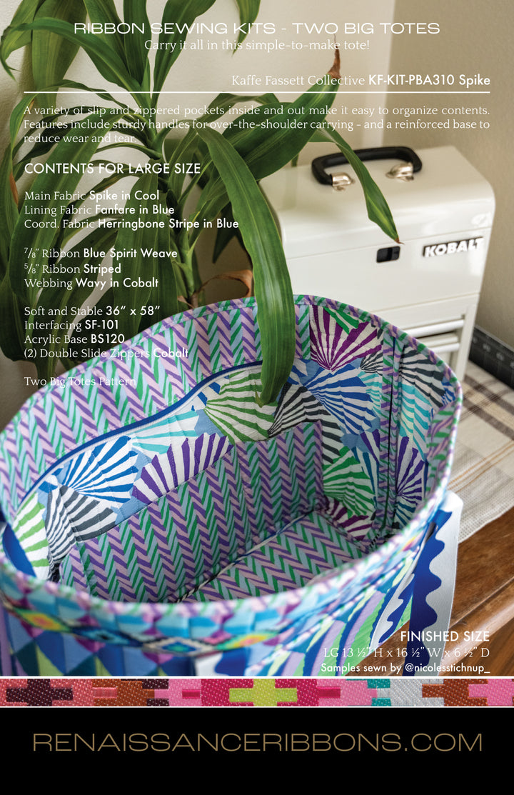 Sewing Kit - Two Big Totes - ByAnnie - Spike