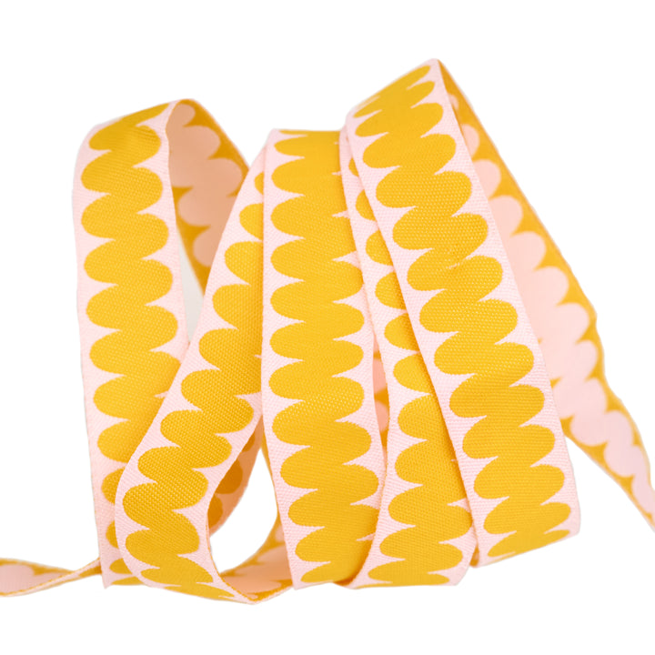 Playful - Squiggle - 5/8" width - by Renaissance Ribbons - One Yard