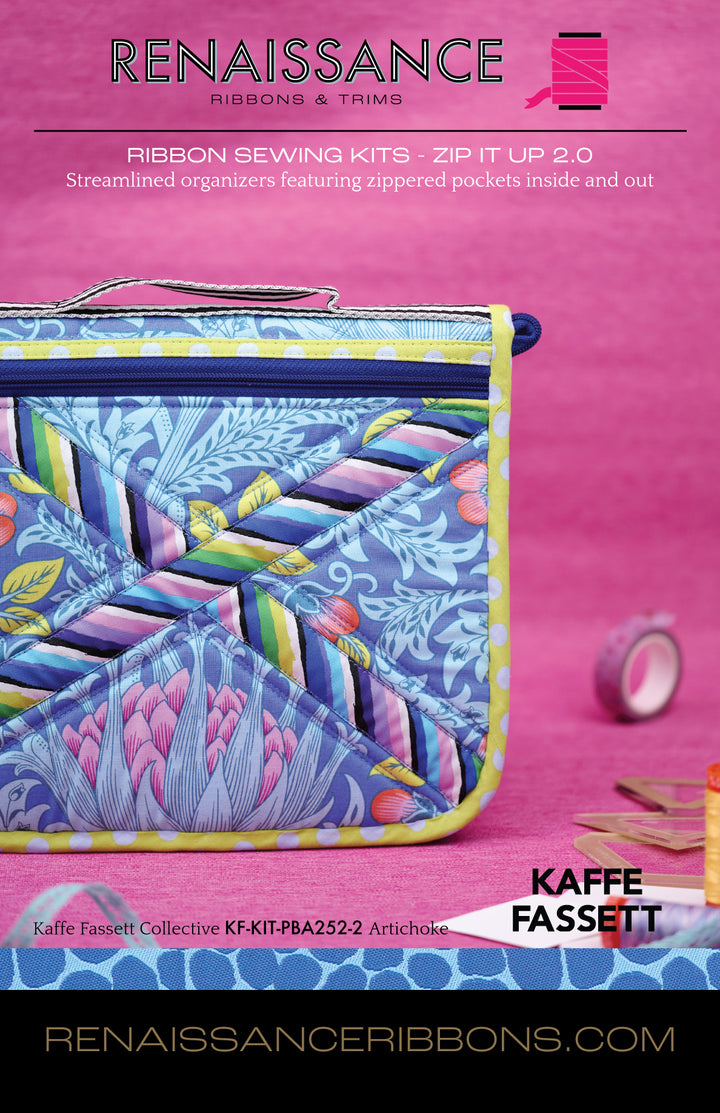 Sewing Kit - Zip It Up 2.0 with Kaffe x Morris and Co. BASE