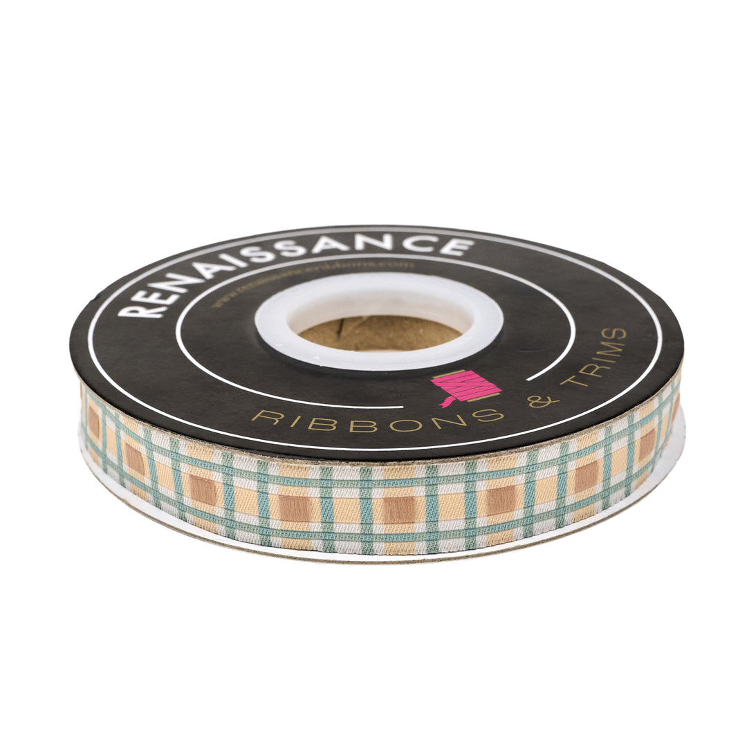 Montana Bloom - Multicolor Plaid - 5/8" width - by Cate and Rainn - One Yard (Preorder)