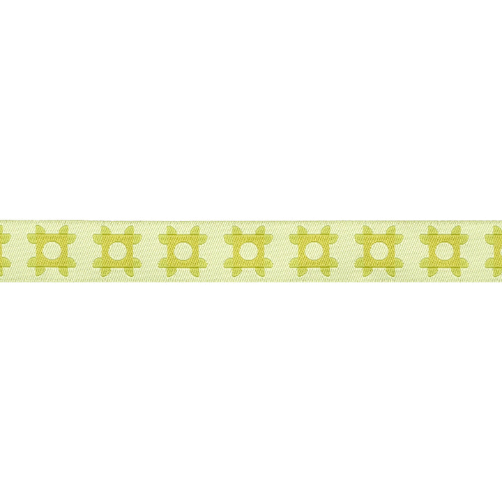 The Genesis of a Journey - Patchwork Piazza in Citron - 5/8" width - by Genesis Hall - One Yard (Preorder)