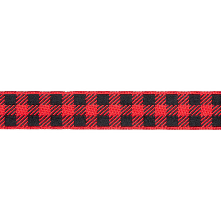 Gingham Red and Black-7/8"-by the yard