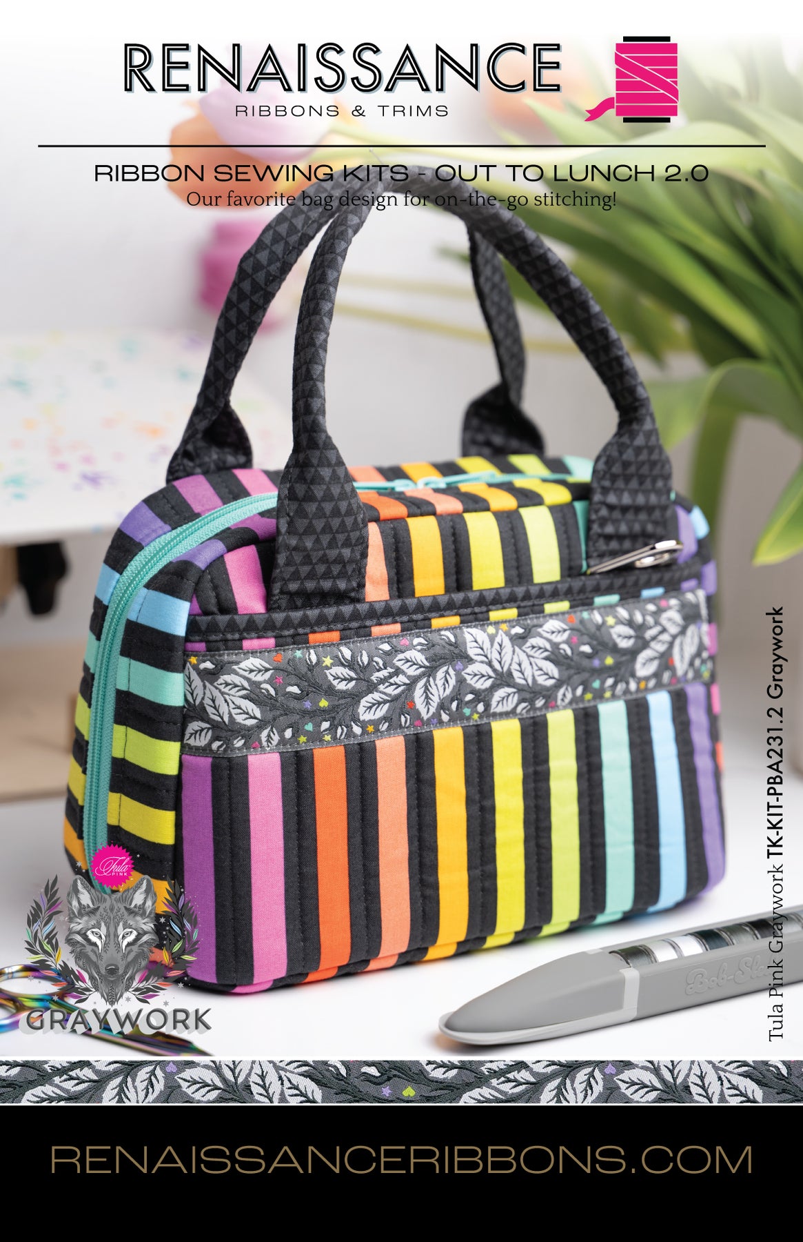 Sewing Kit - Out to Lunch 2.0 - ByAnnie - Graywork – Renaissance Ribbons