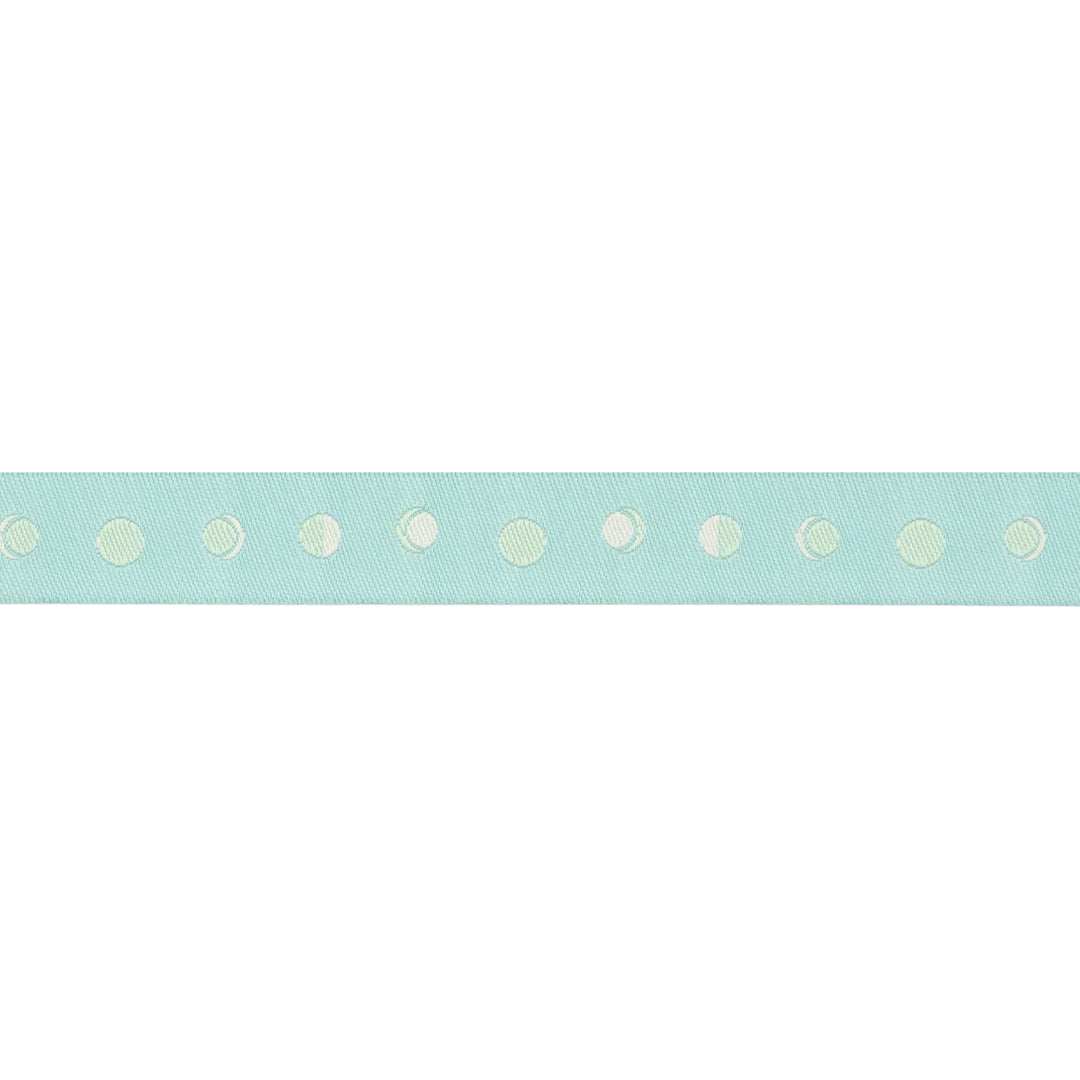 Celestial Garden - Tidal Moon in Blue - 5/8" width - by Alexandra Bordallo - One Yard