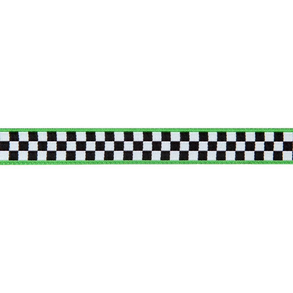 Checkerboard/ green edges-Mary Engelbreit -5/8"_ by the yd