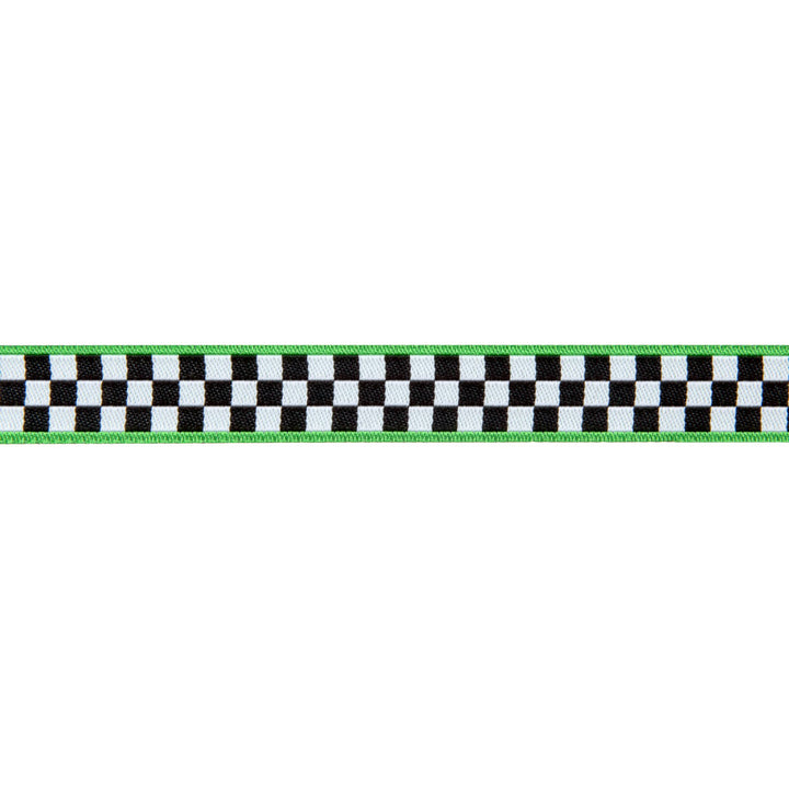 Checkerboard/ green edges-Mary Engelbreit -5/8"_ by the yd