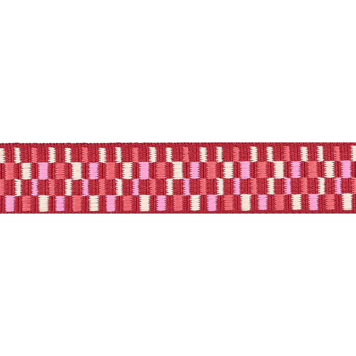 Paradise Garden - Rhapsody in Pomegranate - 1" width WEBBING - by Patty Basemi - One Yard