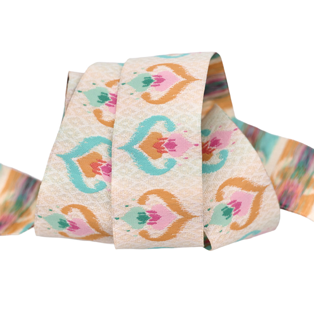 Paradise Garden - Ikat Dream - 1-1/2" width - by Patty Basemi - One Yard