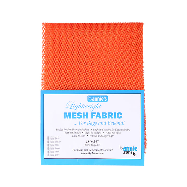 Lightweight Mesh - Pumpkin - 18x54in