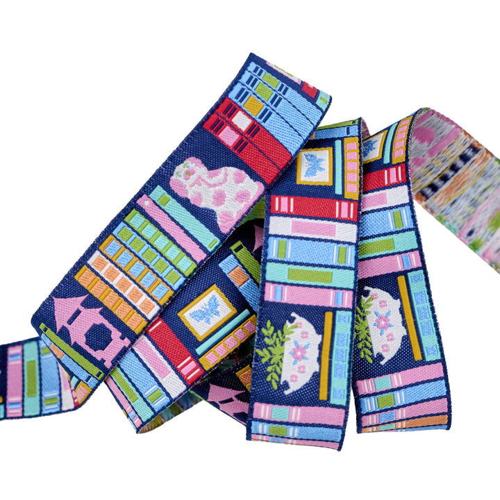 Market Days - Bookshelf Treasures - 7/8" width - by Stacy Peterson - One Yard (Preorder)