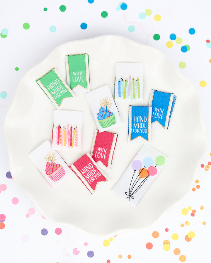 Happy Birthday - Woven Label Pack