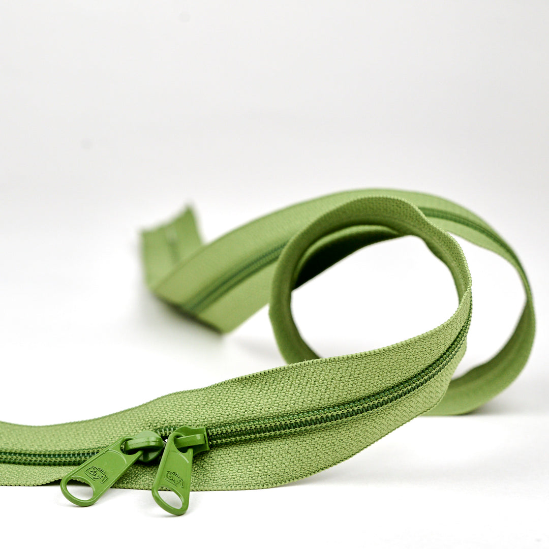 30" Handbag Zipper - Double Slide - Olive
