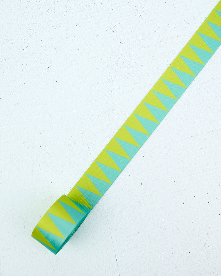 Sawtooth Webbing in Lime Splash - 1-1/2" width - by Renaissance Ribbons