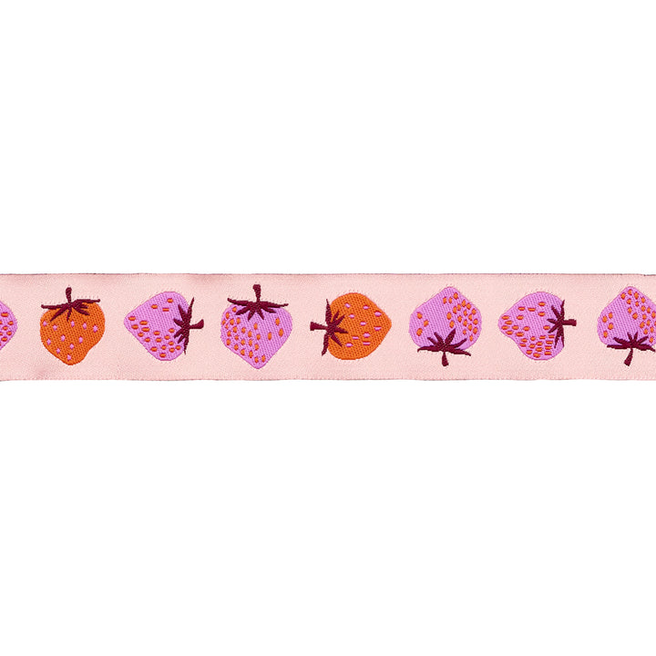 PREORDER - Strawberry - Strawberry in Peach Cream - 7/8" width - by Kimberly Kight - One Yard