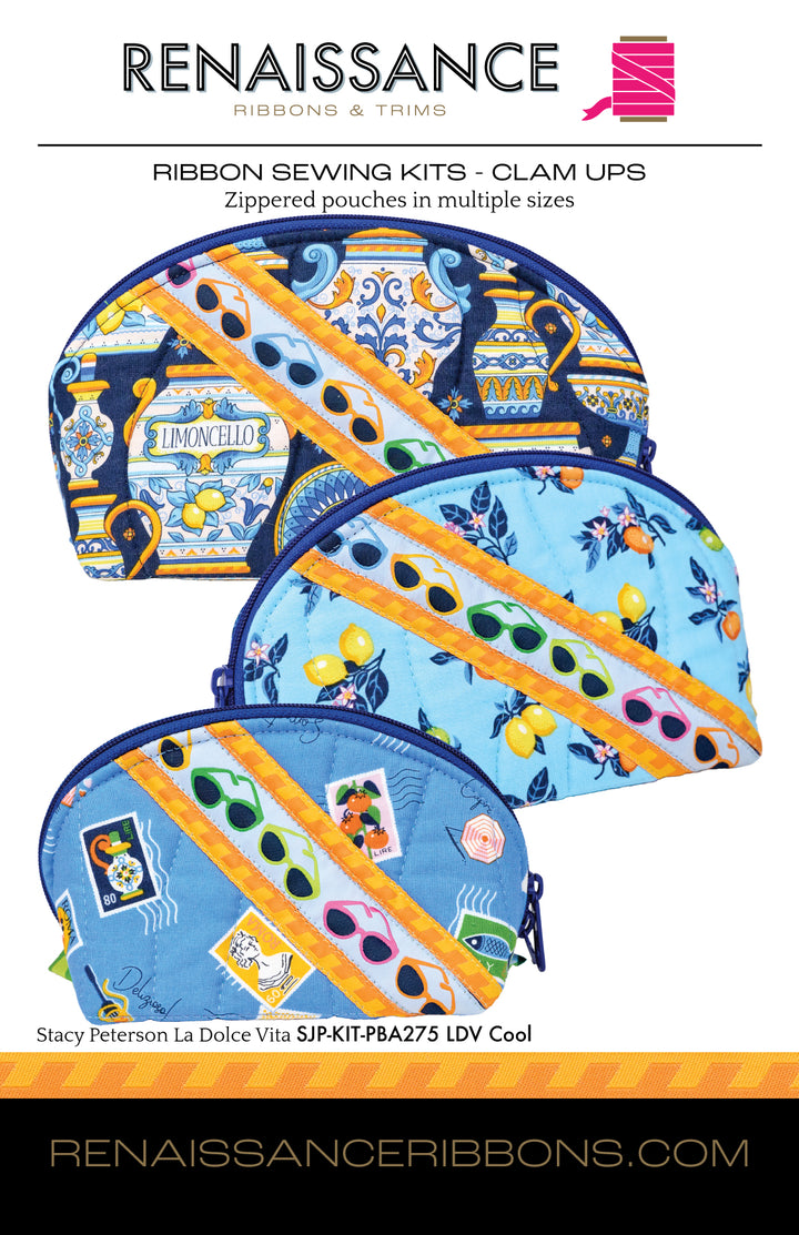 Sewing Kit - Clam Ups - ByAnnie - La Dolce Vita in Cool BASE
