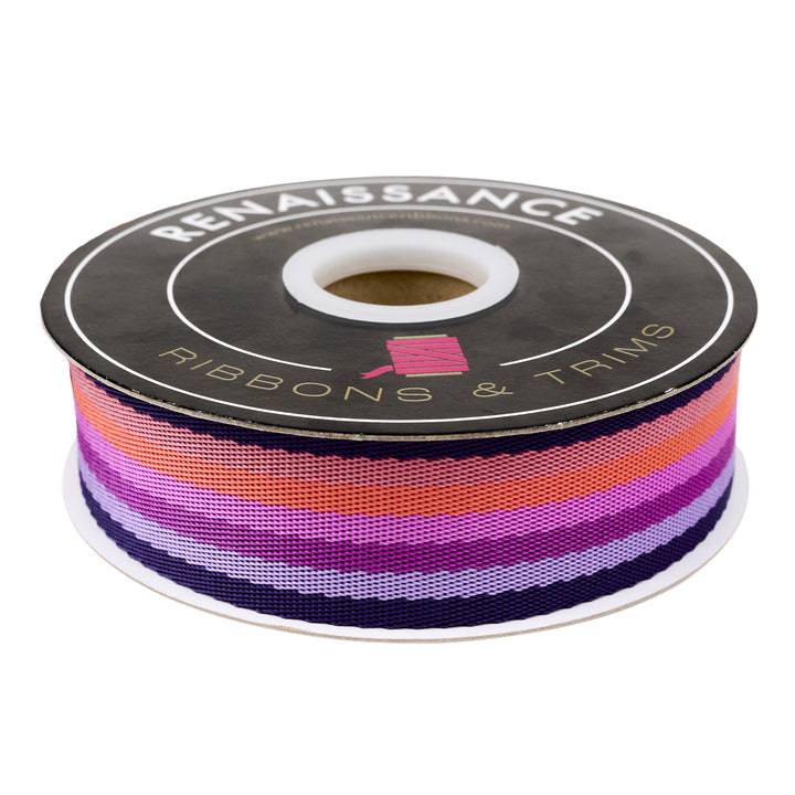 Floral Reef - Smooth Sailing in Ultraviolet - 1-1/2" width WEBBING - by Tula Pink - One Yard (Preorder)