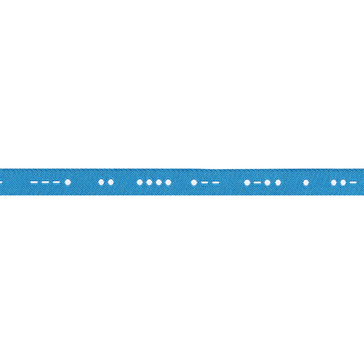 PREORDER - High Flight - Morse Code in Cloud - 3/8" width - by Sarah Thomas - One Yard