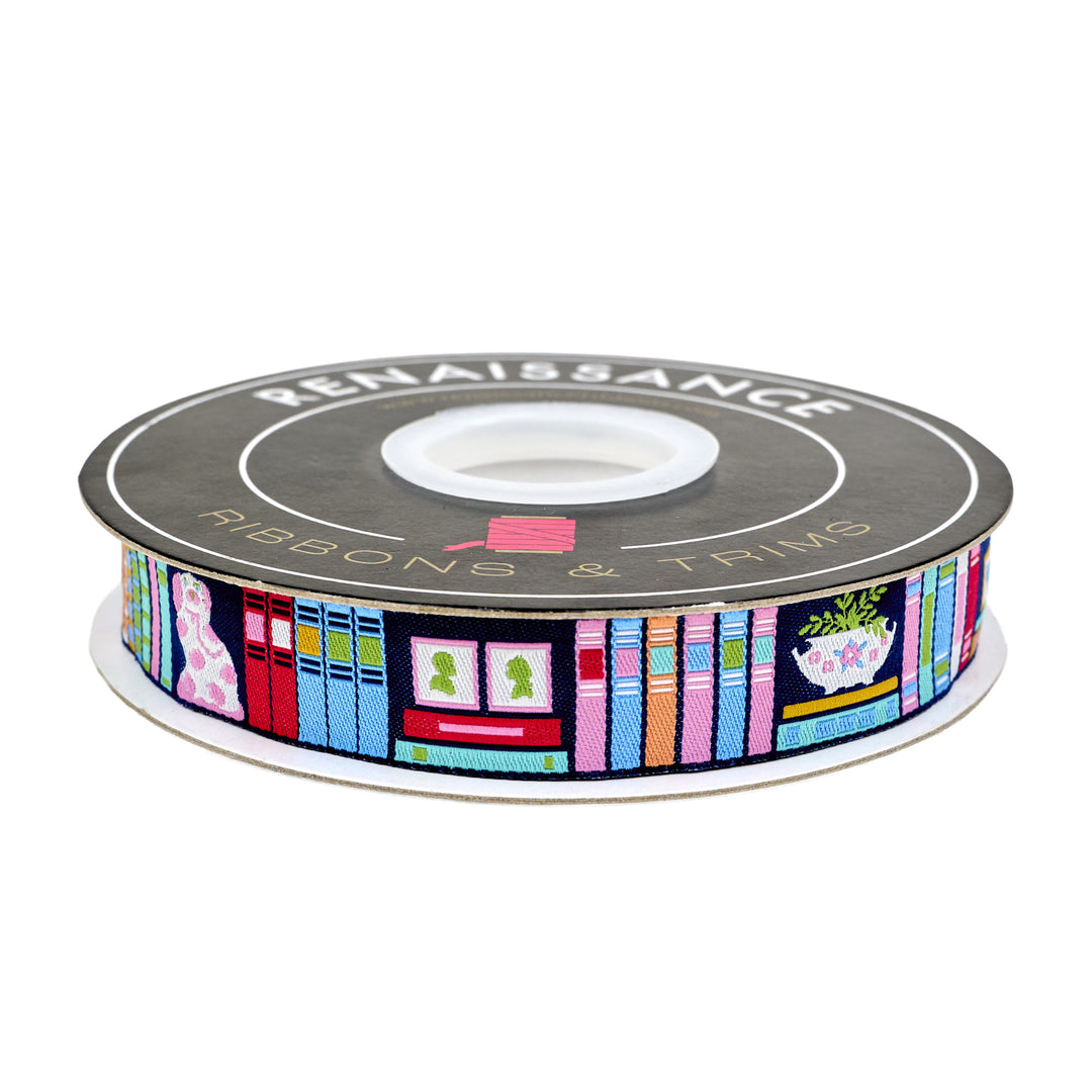 Market Days - Bookshelf Treasures - 7/8" width - by Stacy Peterson - One Yard (Preorder)