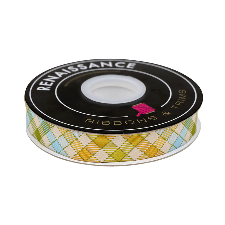 PREORDER - Animal Park Fun - Multi Gingham Bias 7/8" - by Stacy Iest Hsu - One Yard