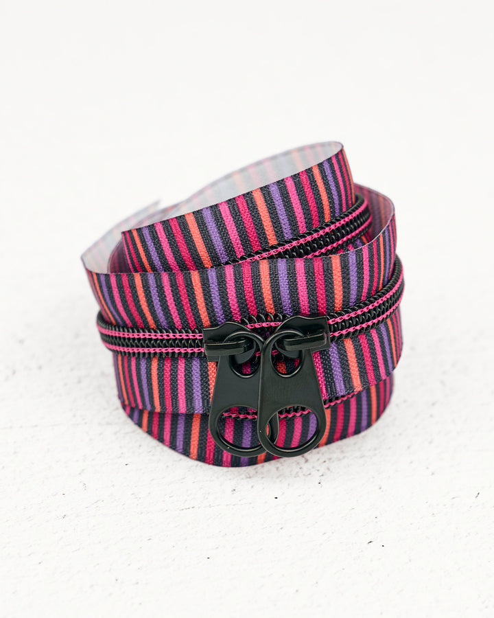 Sunbaked Stripe - Handbag Zipper - Renaissance Ribbons