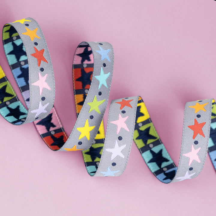 Meowter Space - Twinkle - 5/8" width - by Pammie Jane - One Yard