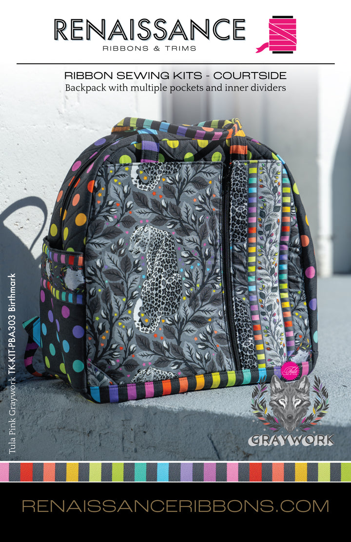 Sewing Kit - Courtside in Tula Pink's Graywork