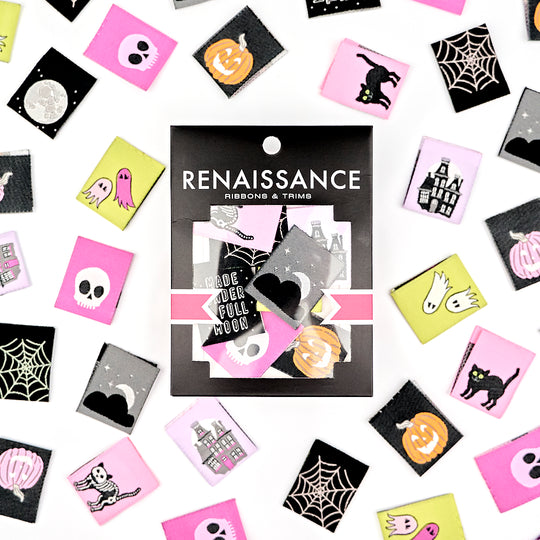 Spooky Night - Woven Label Pack – Renaissance Ribbons