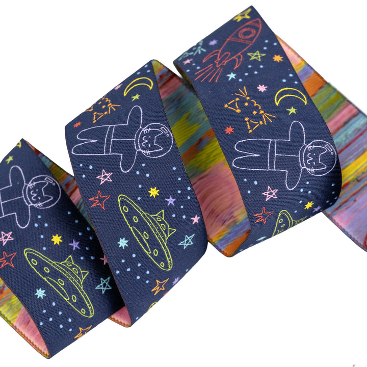 Meowter Space - Meowter Space - 1-1/2" width - by Pammie Jane - One Yard
