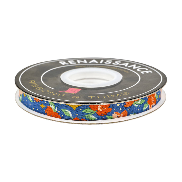 Poppy Night - Twinkle in Night - 1/2" wdith - by Renaissance Ribbons - One Yard