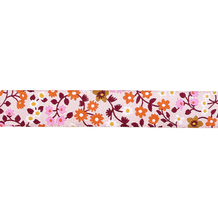 PREORDER - Strawberry - Clothesline Floral in Peach Cream - 7/8" width - by Kimberly Kight - One Yard