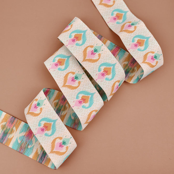 Paradise Garden - Ikat Dream - 1-1/2" width - by Patty Basemi - One Yard