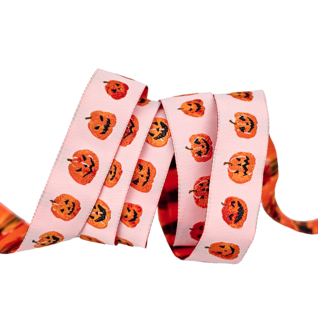 Enshadow - Pumpkin Parade in Orange - 7/8" width - by Katarina Roccella - One Yard (Preorder)